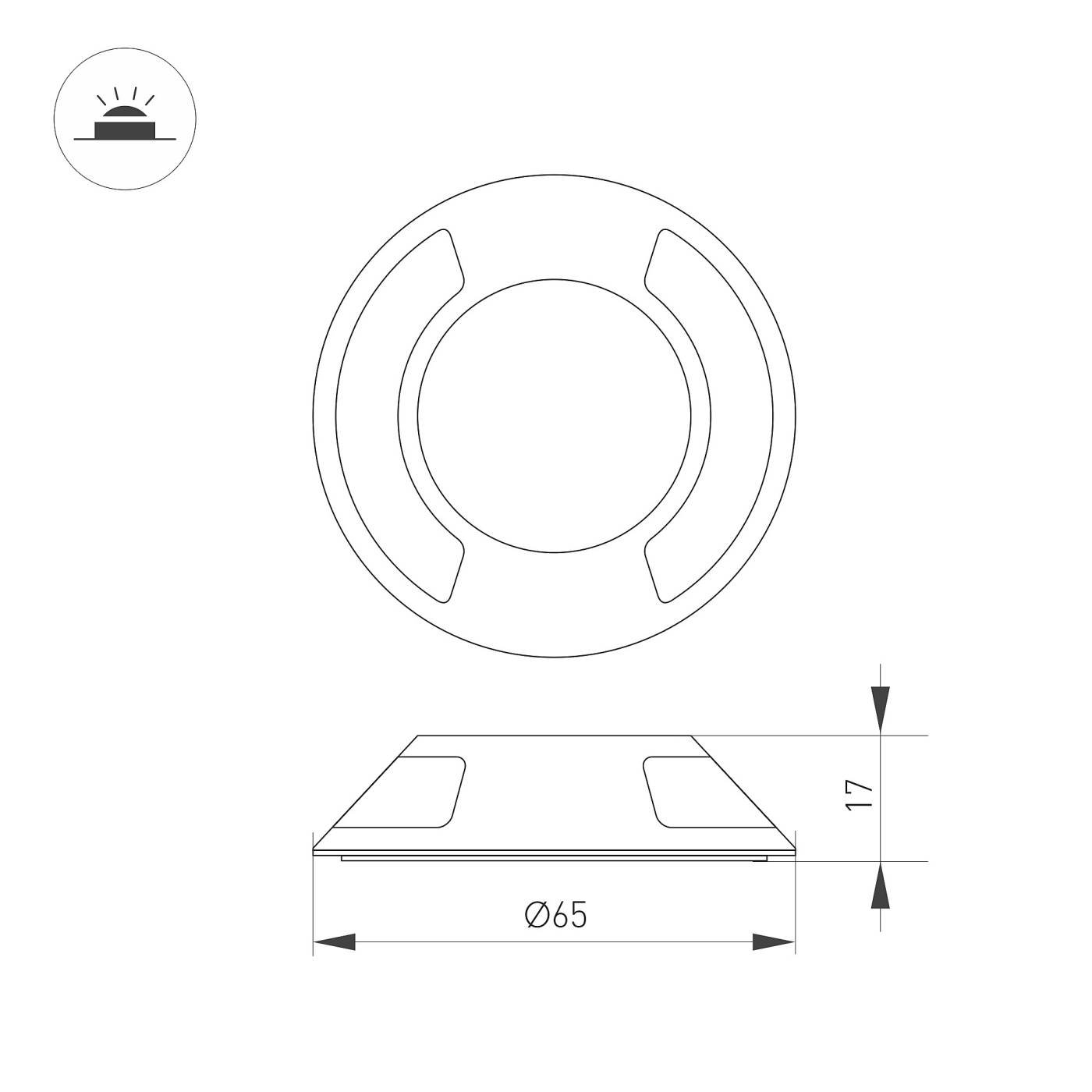 045350 Декоративная накладка Arlight Deck 045350