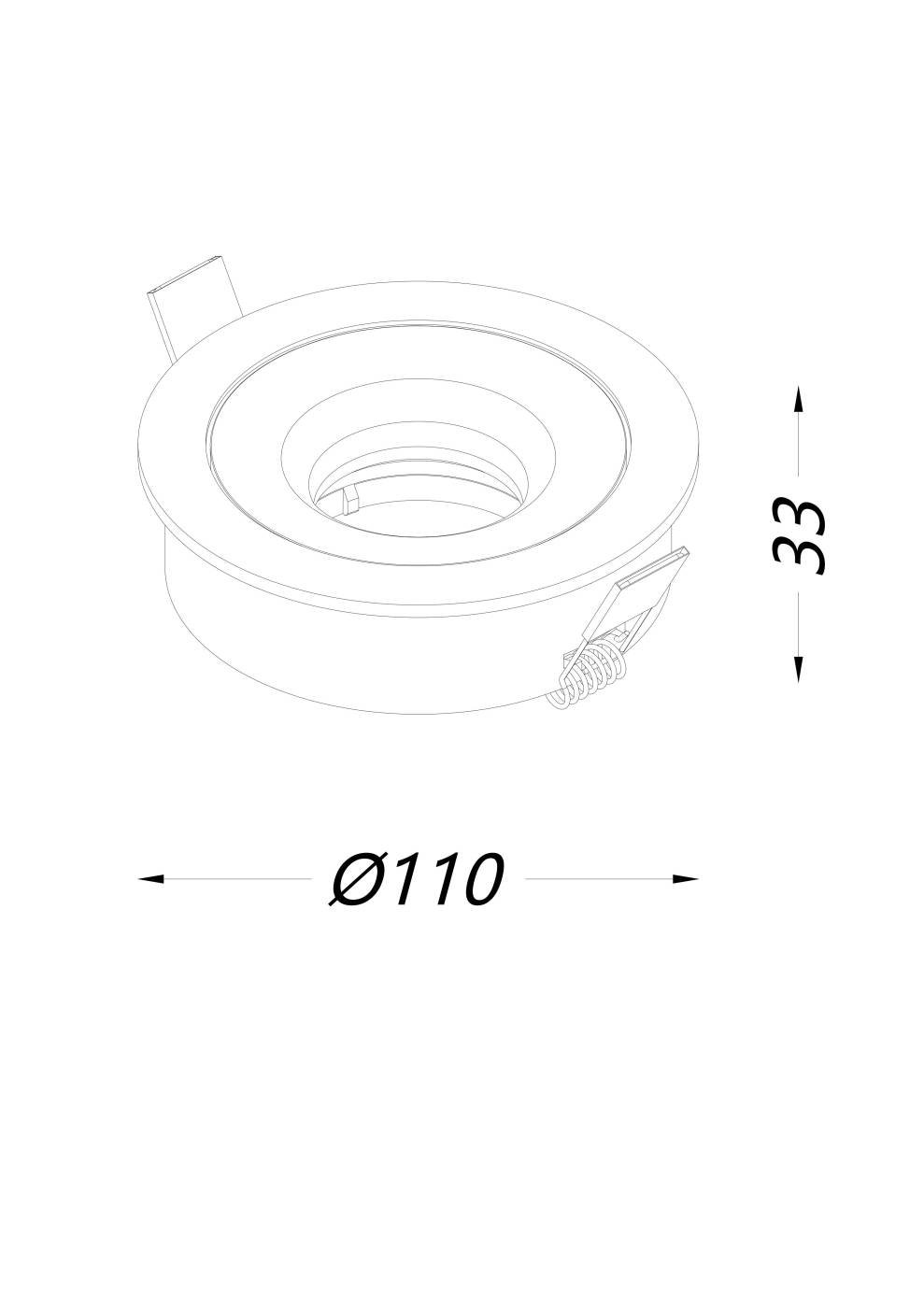00-00005099 Корпус светильника встраиваемый, серия COMBO 1, SWG PRO 00-00005099