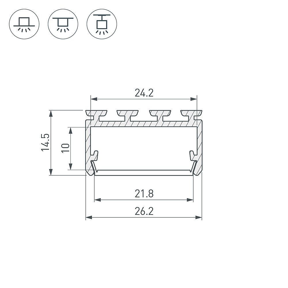 Профиль Arlight Pls-Lock 044843