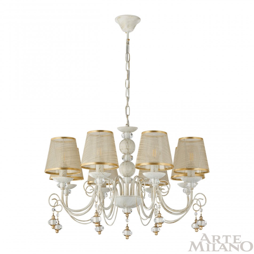 Подвесная люстра Arte Milano Am347620 347620/8 WT+G