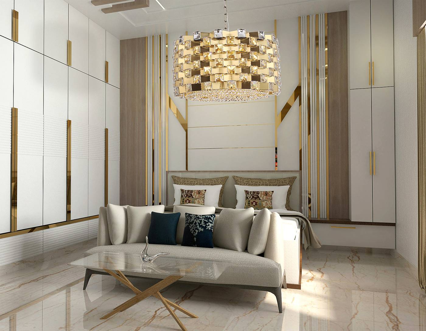 Подвесная люстра Ambrella Crystal LH41003