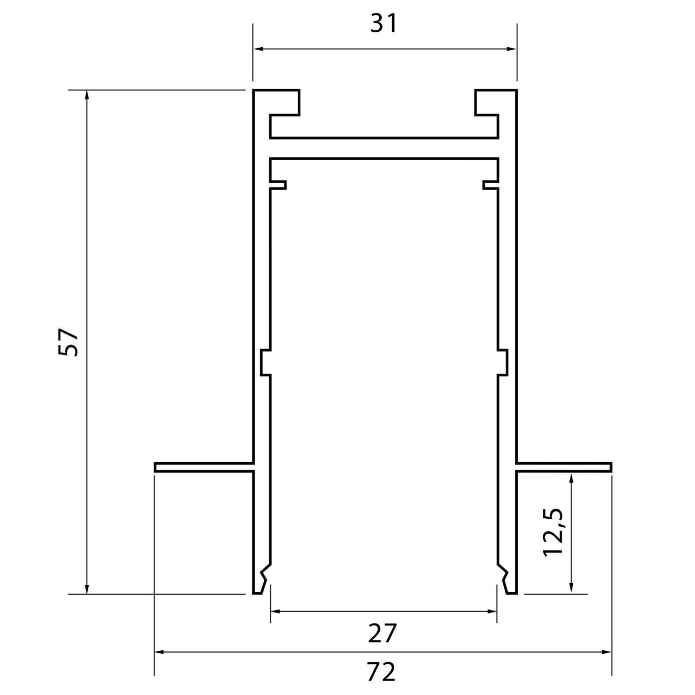 Шинопровод ST Luce Skyline 220 ST021.439.00H