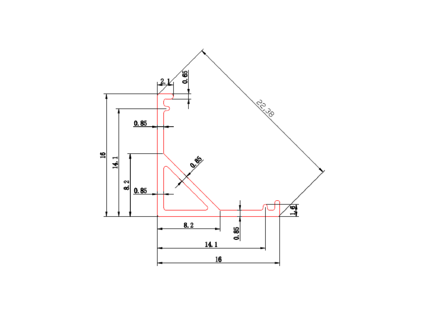 00-00043330 Профиль SF SWG Standard 00-00043330
