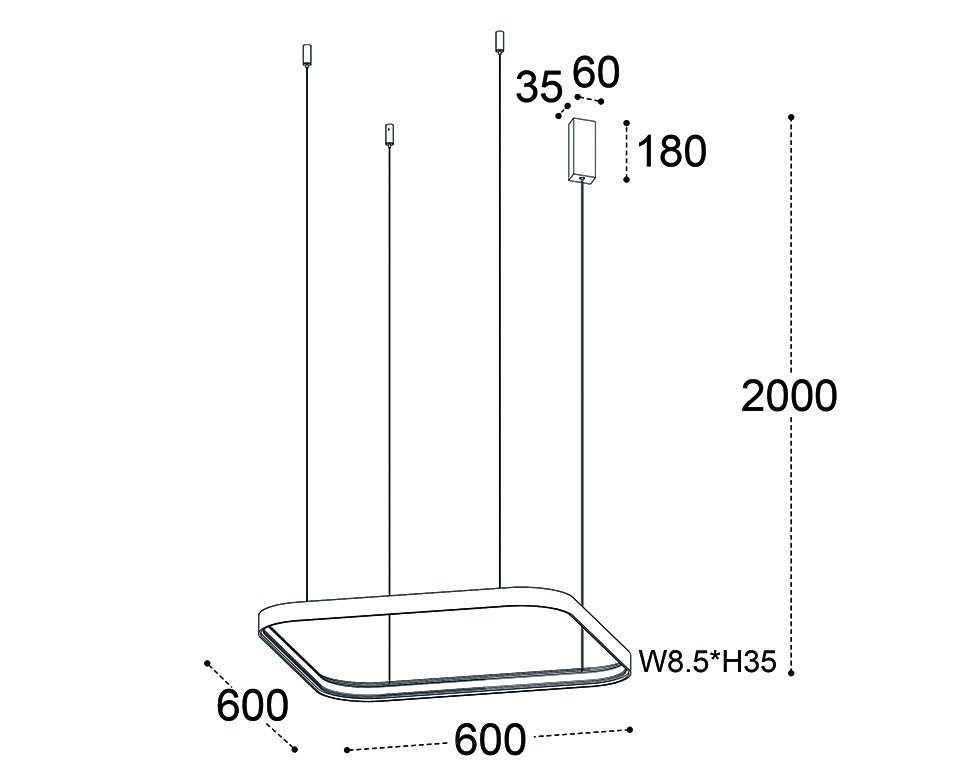 Подвесная люстра Italline IT013-6031 white 3000K