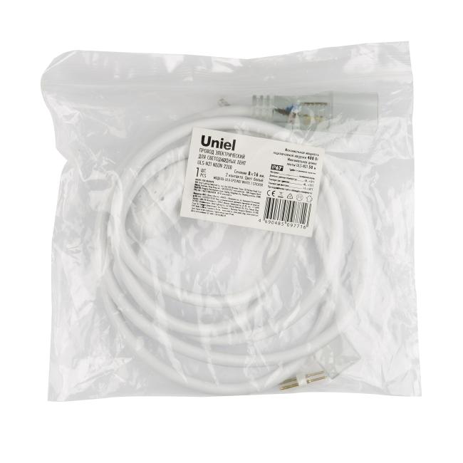 Провод электрический для светодиодных лент ULS-N21 NEON 220В Uniel UCX-SP2/N21 WHITE 1 STICKER