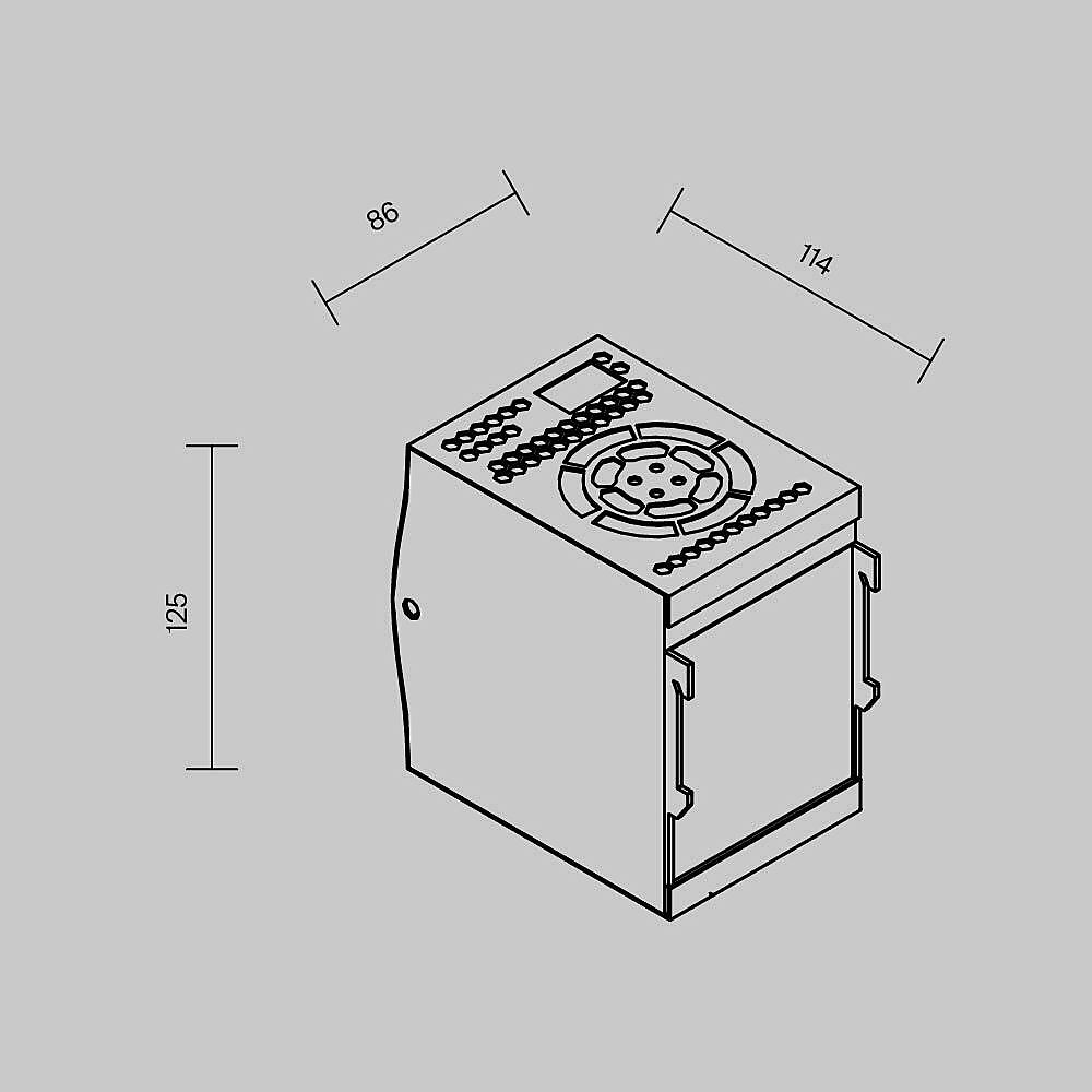 Блок питания PSL015 24В 480Вт IP20 Maytoni Блоки питания 24В 821014
