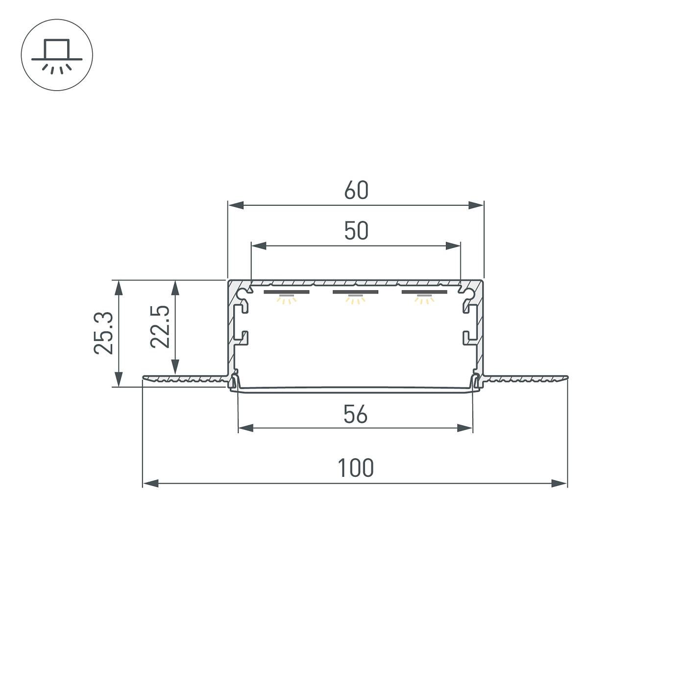 Профиль Arlight Sl-Linia 046410