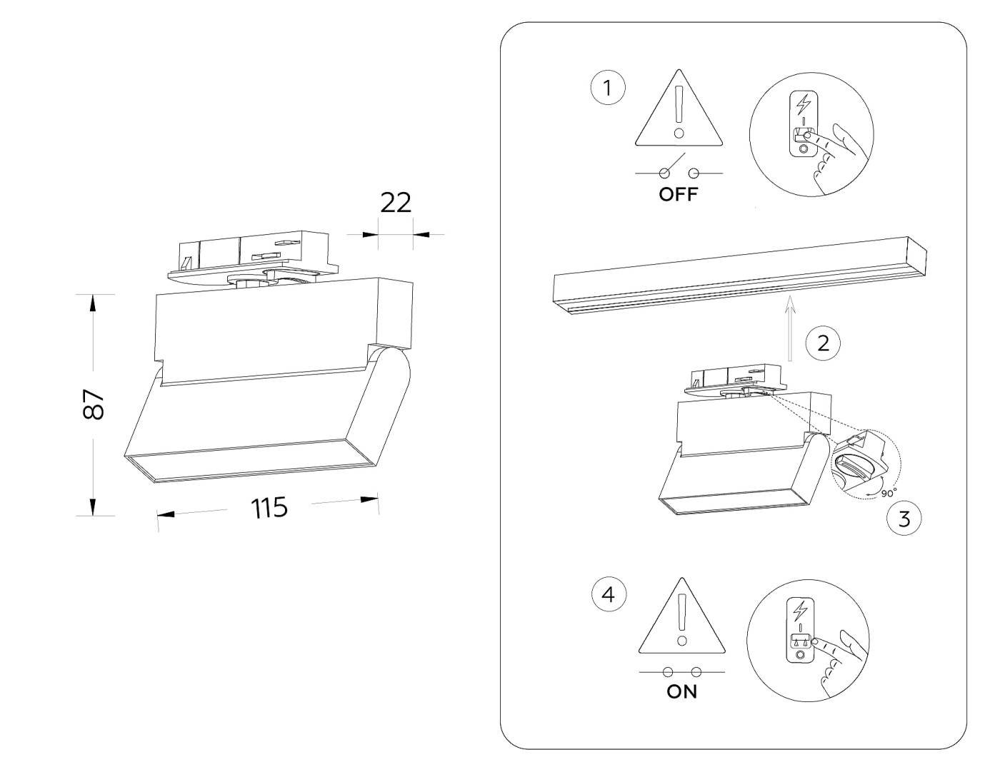 Трековый светильник Ambrella Track System GL6803