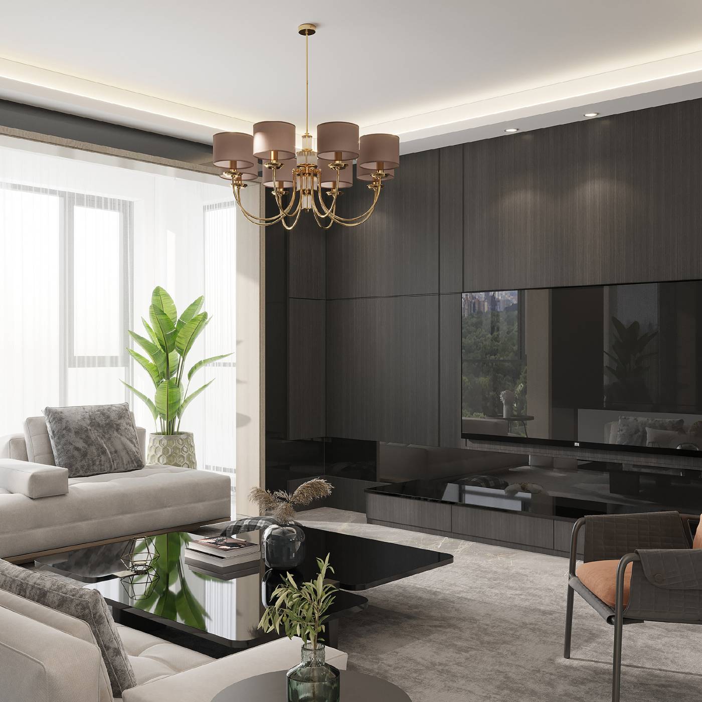 Люстра на штанге Kutek Cero CER-ZW-10(ZM)