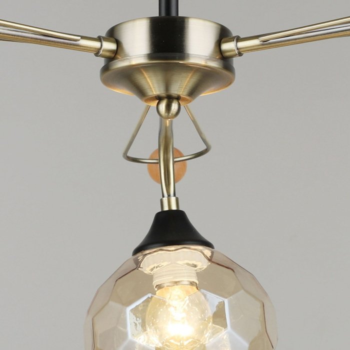 Потолочная люстра 02018-0.3-03 AB+BK