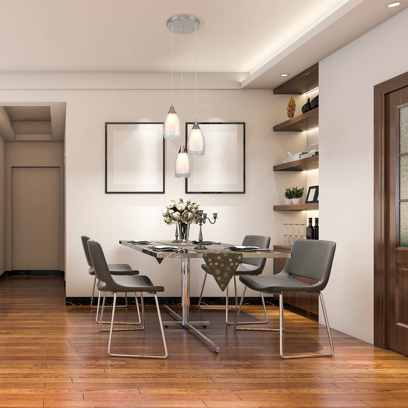 Светильник подвесной Eurosvet Cosmic 50085/3 хром