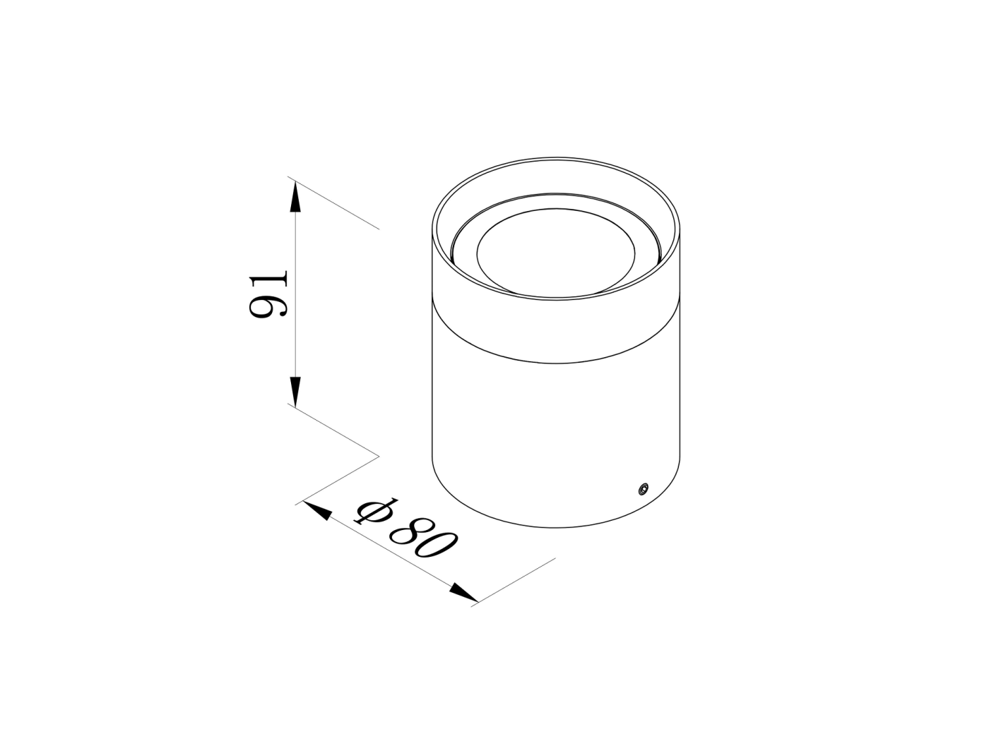 Накладной уличный светильник Вулкан 10W-220V-WW-IP65 Triac, SWG LUMKER 00-00045676