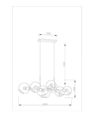 V2171-P Подвесная люстра Moderli Long V2171-P