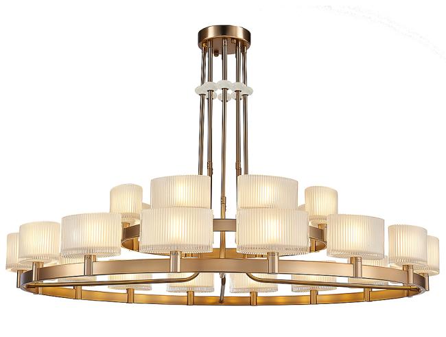 Люстра на штанге Newport Jessica 4338+16/C new gold