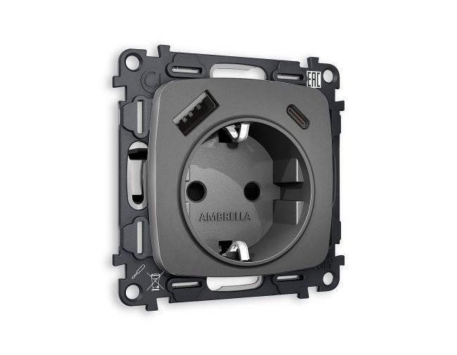 Розетка Ambrella Volt OMEGA MO660010