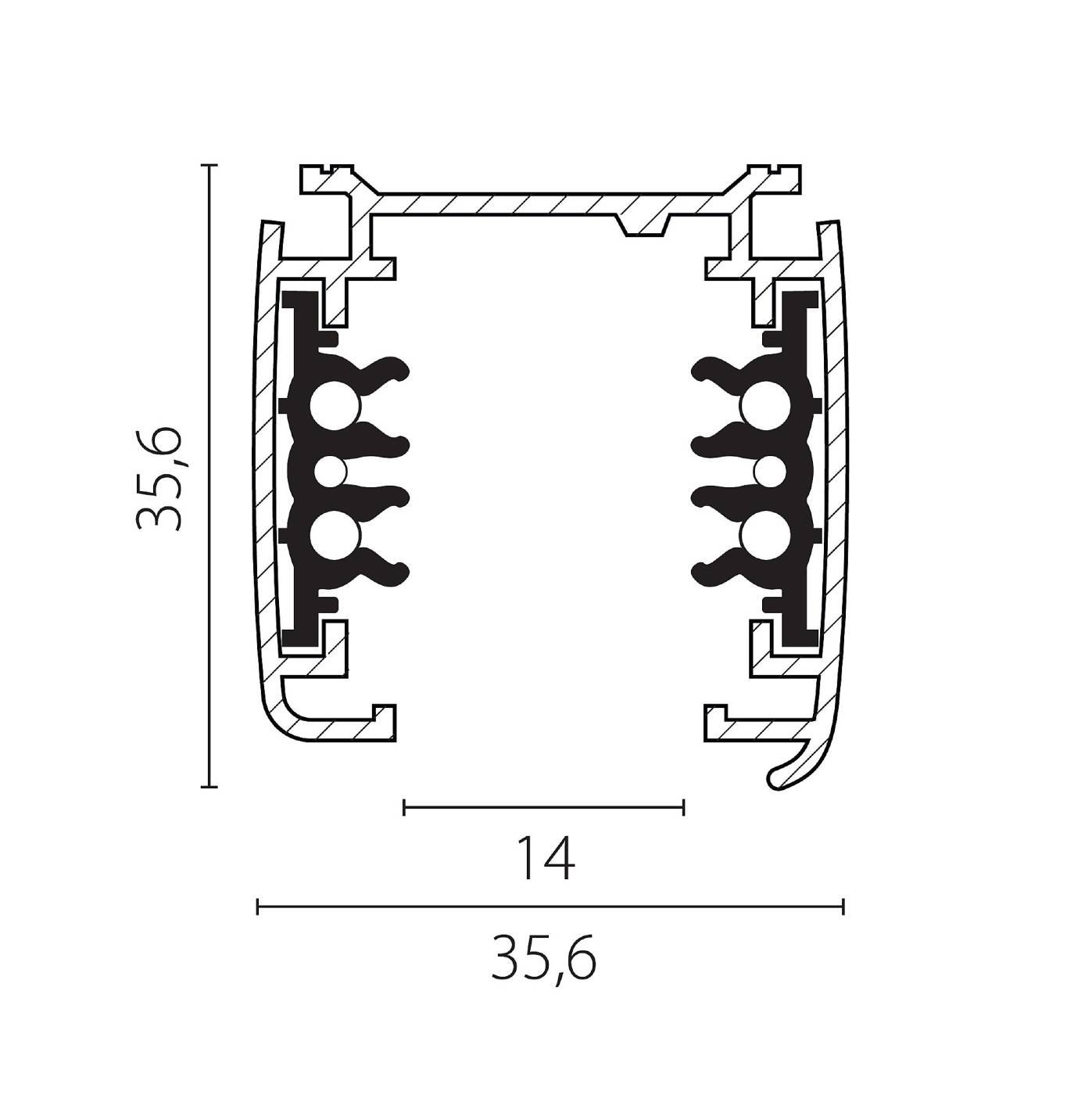 504028-DALI Шинопровод Lightstar Quattro-Dali 504028-DALI