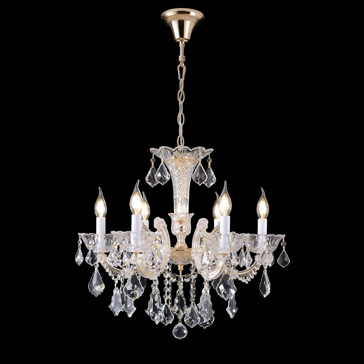 CRISTELLE SP6 GOLD Подвесная люстра CRISTELLE Crystal Lux CRISTELLE SP6 GOLD