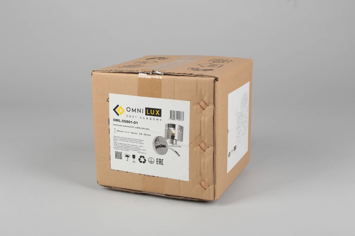 OML-55801-01 Настенное бра Omnilux Alassio OML-55801-01