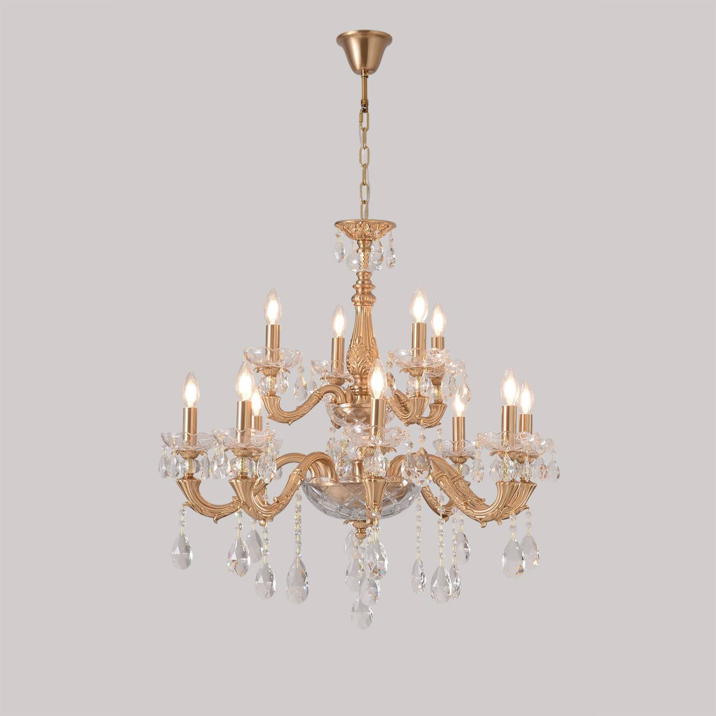 ELIZABETH SP8+4 BRASS Люстра Crystal Lux ELIZABETH SP8+4 BRASS
