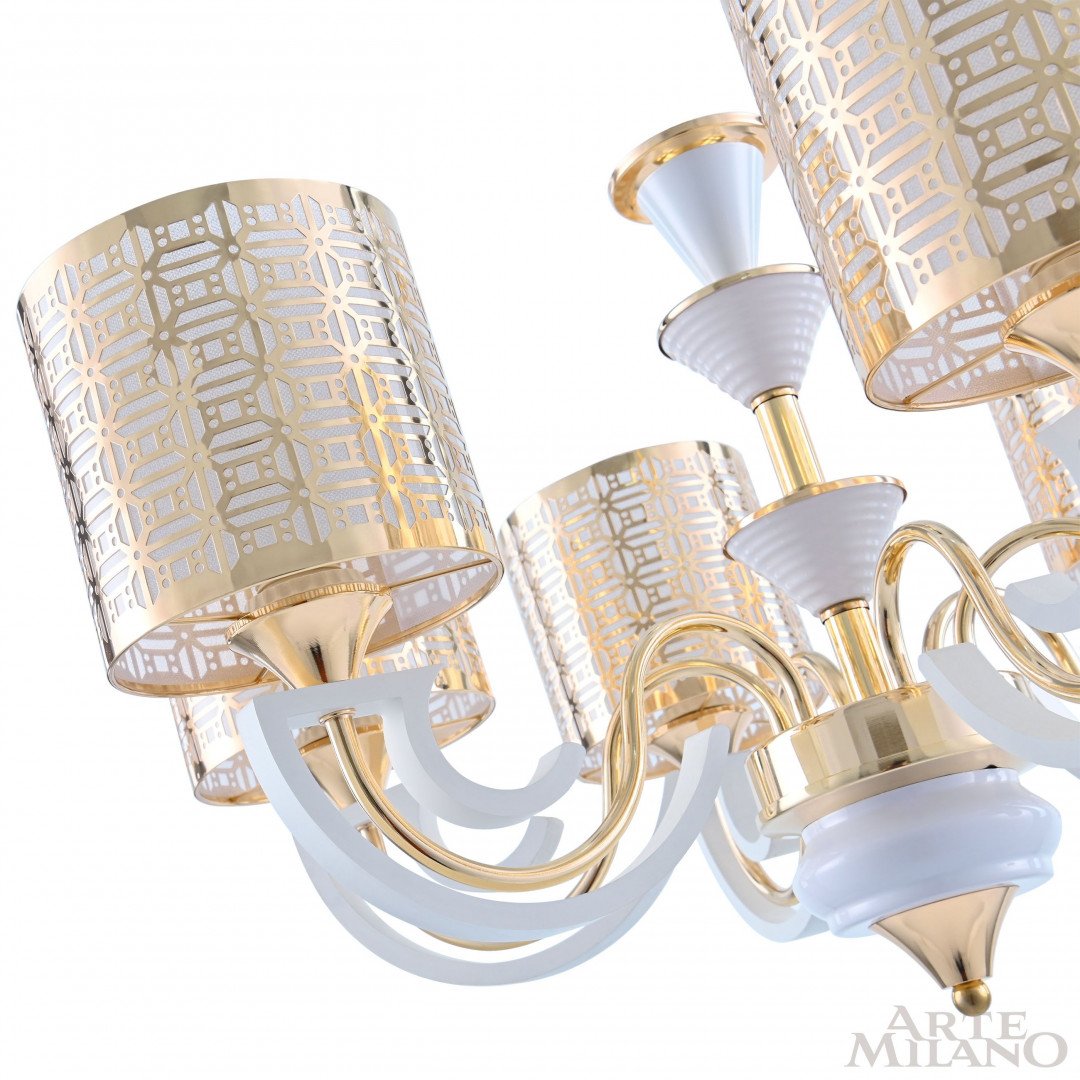 308857/6 Wh/Gd Подвесная люстра Arte Milano Florentia-8857 308857/6 Wh/Gd
