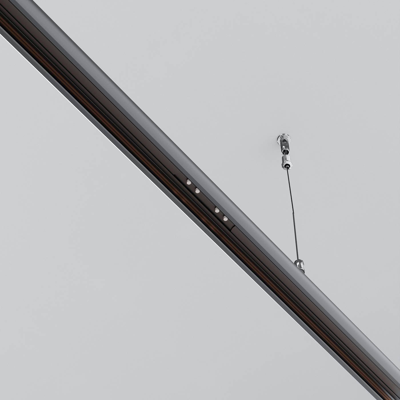 Коннектор прямой для круглого низкопрофильного шинопровода Exility Maytoni Accessories for tracks Exility TRAM034CI-R-41B