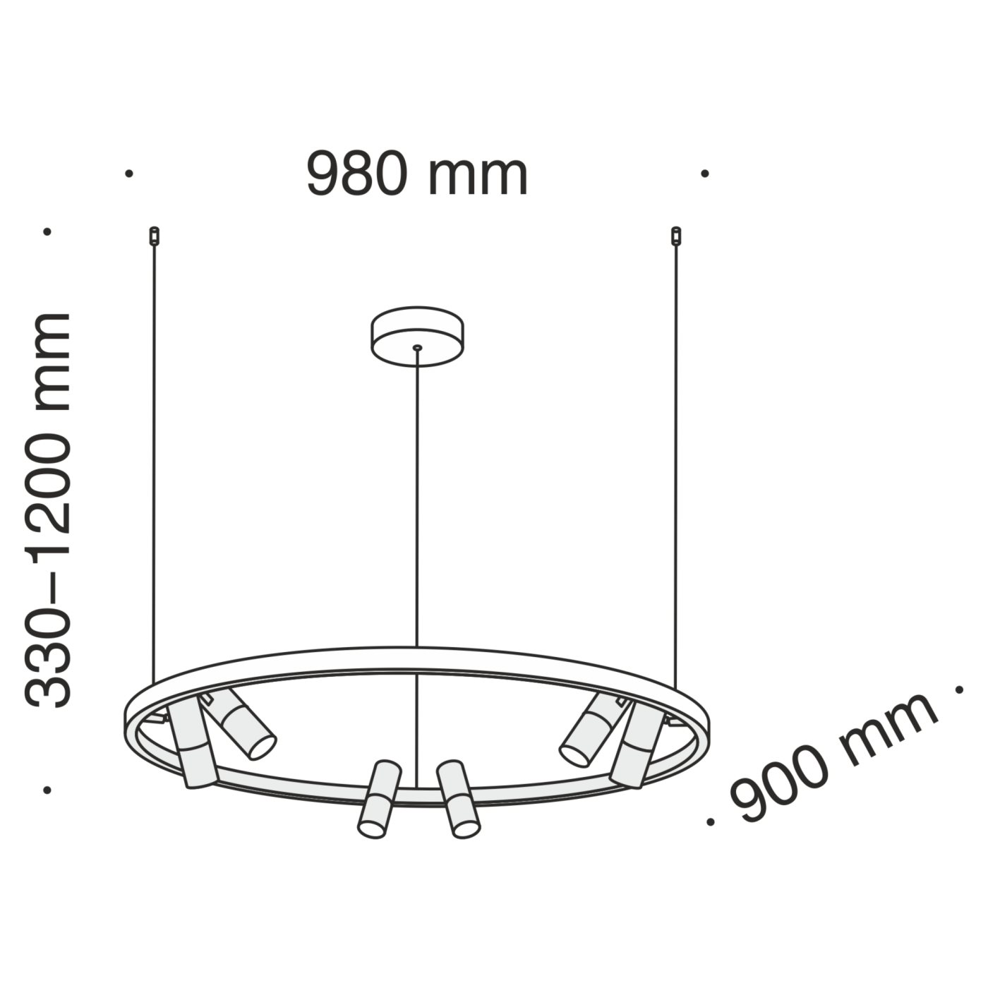 MOD102PL-L42B Светильник подвесной Maytoni Satellite MOD102PL-L42B