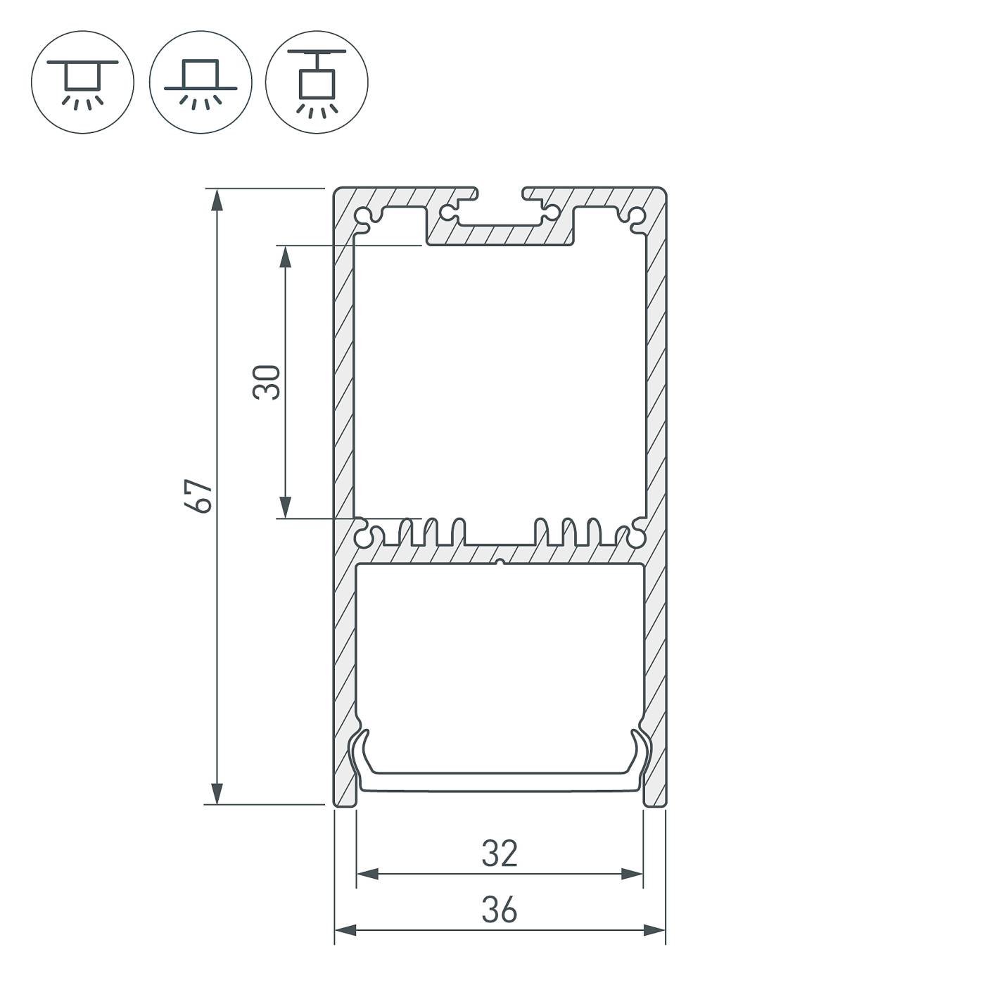 Профиль Arlight Sl-Line 036197