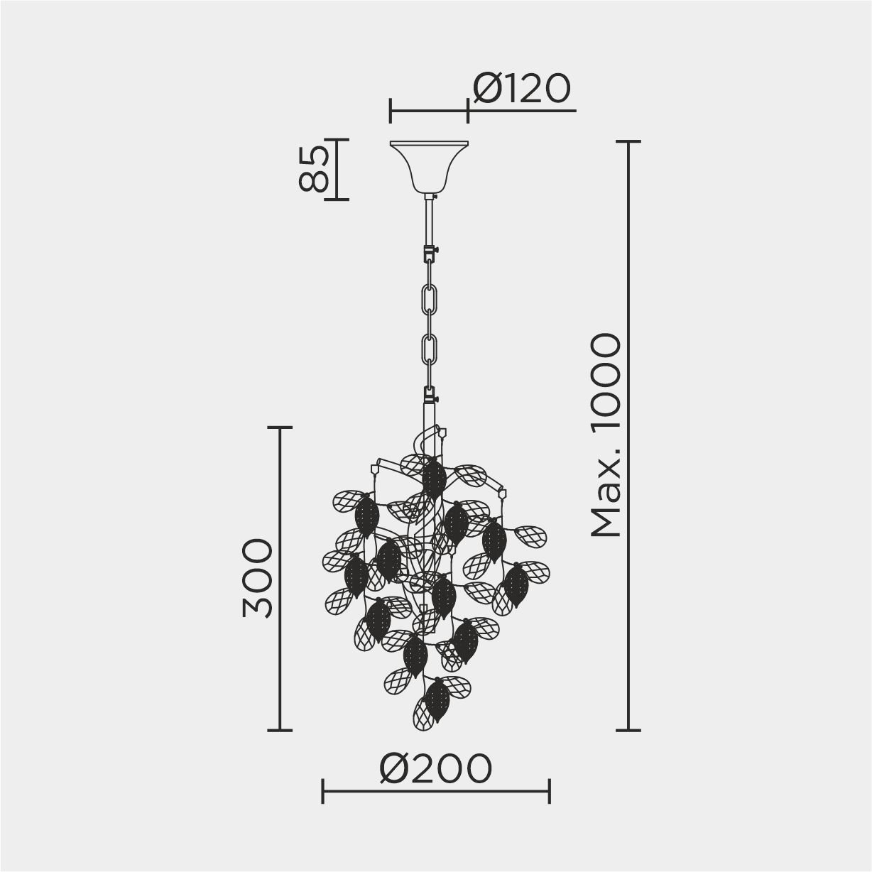 MS.2111.200 GD Подвесной светильник MS Modelux MS.2111.200 GD