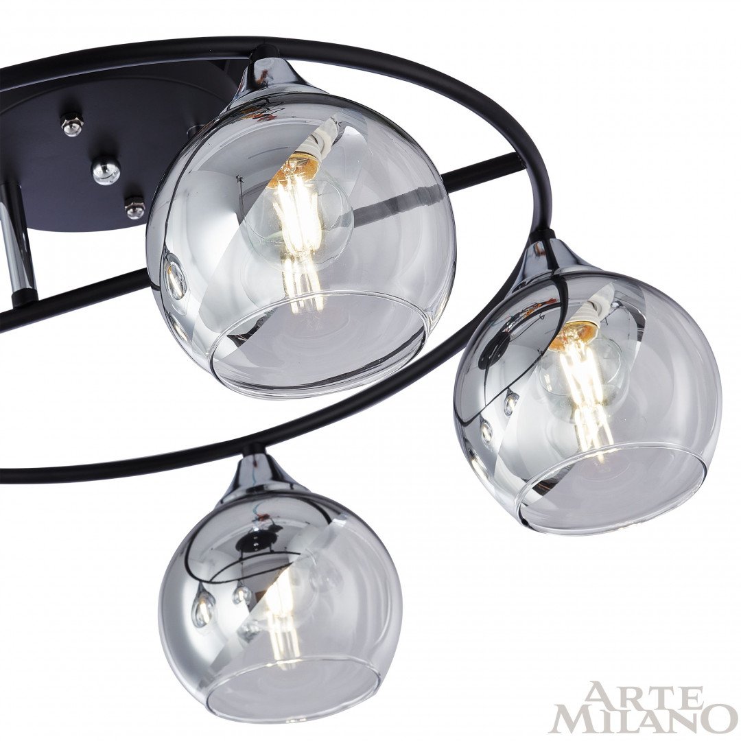 Потолочная люстра Arte Milano AMALFI 322403/5 BK+CR