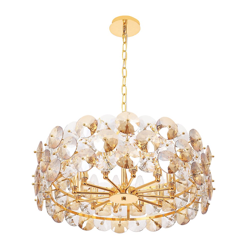 Подвесная люстра Crystal Lux Crystal CRYSTAL SP12 GOLD