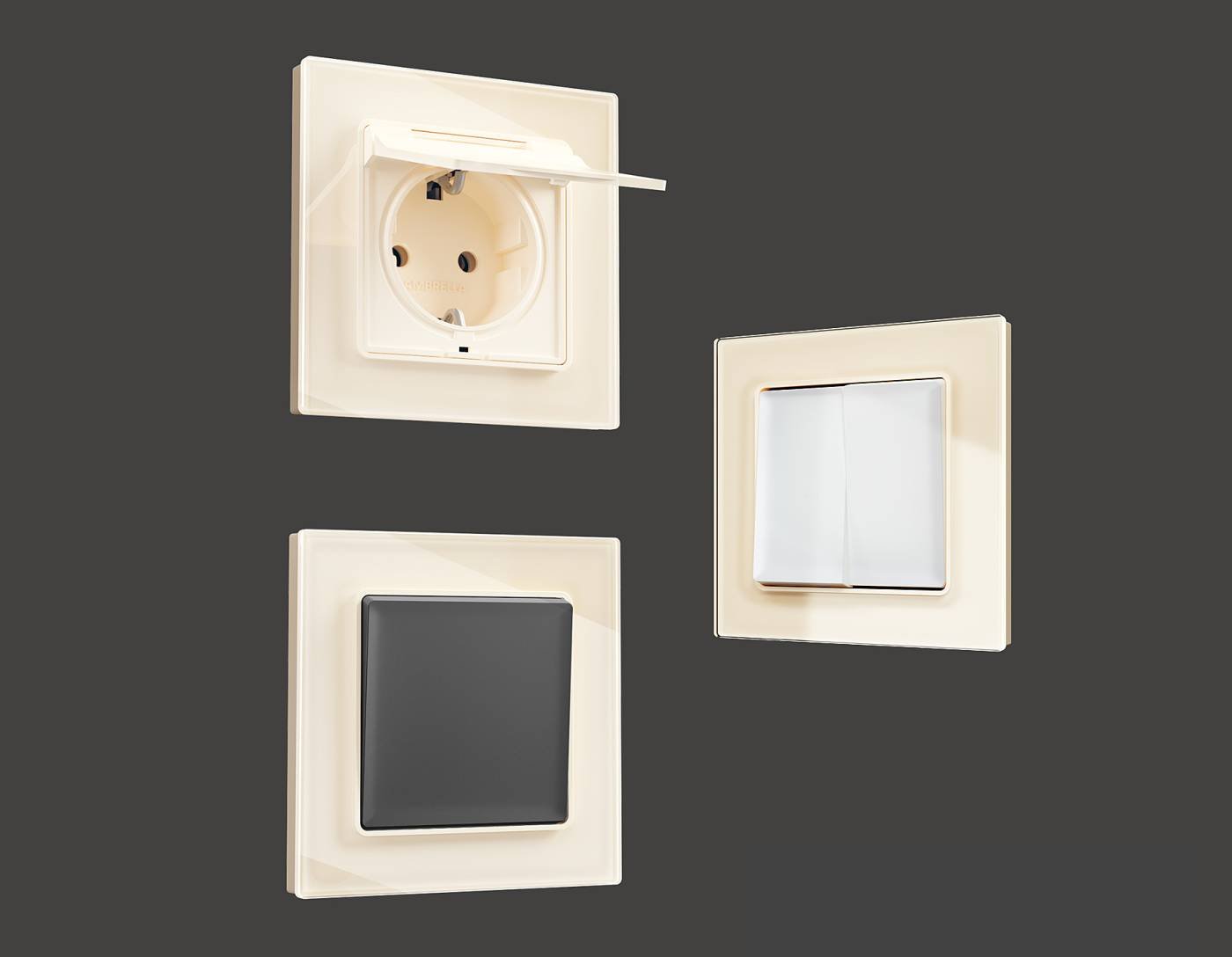 Рамка Ambrella Volt Platos Стекло органическое AF330305