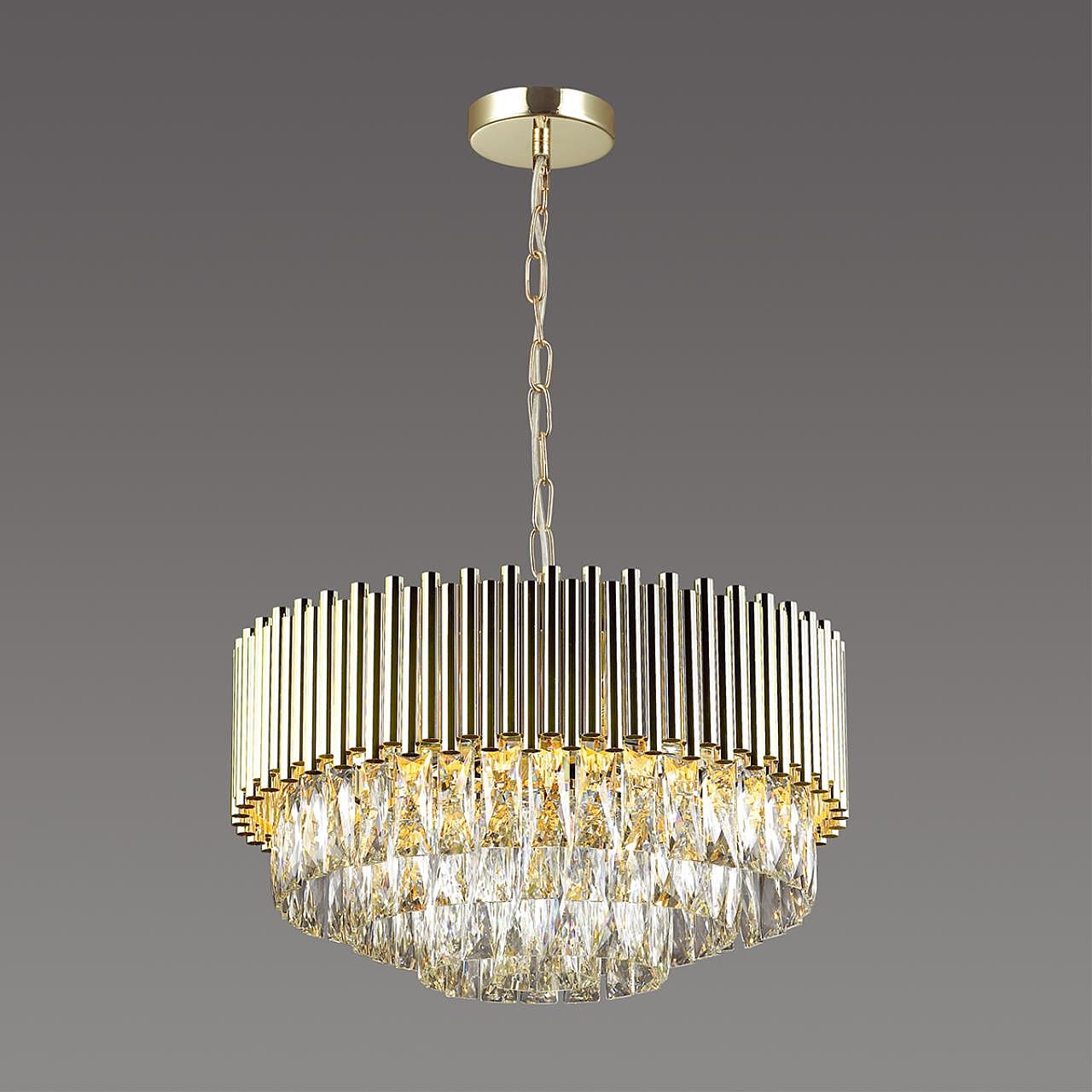 4120/9 Подвесная хрустальная люстра Pallada Odeon Light 4120/9