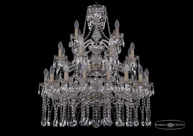1413/16+8+4/300/3d Pa Подвесная хрустальная люстра 1413 Bohemia 1413/16+8+4/300/3d Pa
