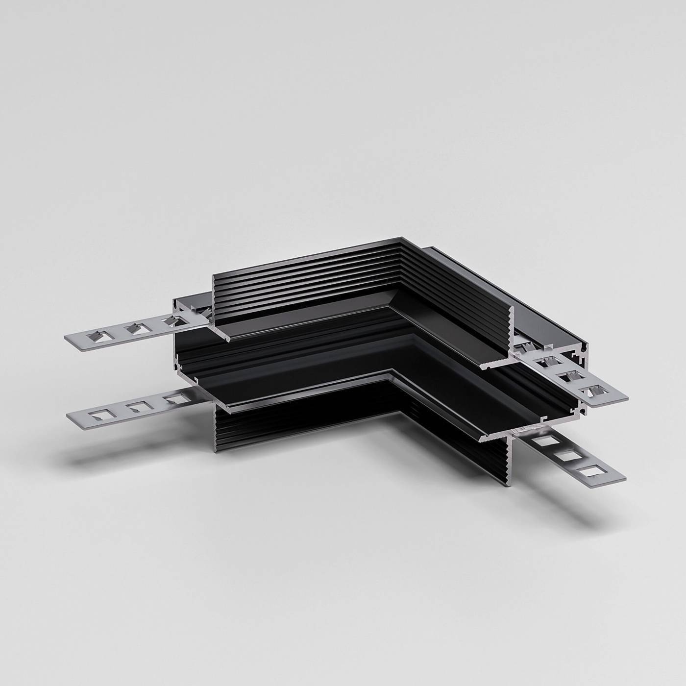 Коннектор Slim Magnetic Elektrostandard Slim Magnetic Коннектор угловой внутренний для встраиваемого шинопровода под ГКЛ 9,5мм (черный) 85213/00
