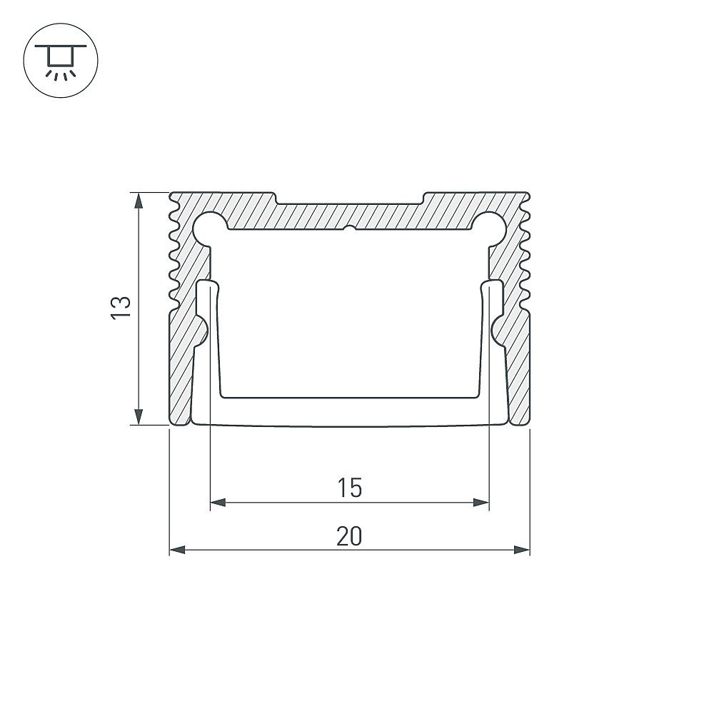 036036 Профиль Arlight Sl-Slim 036036