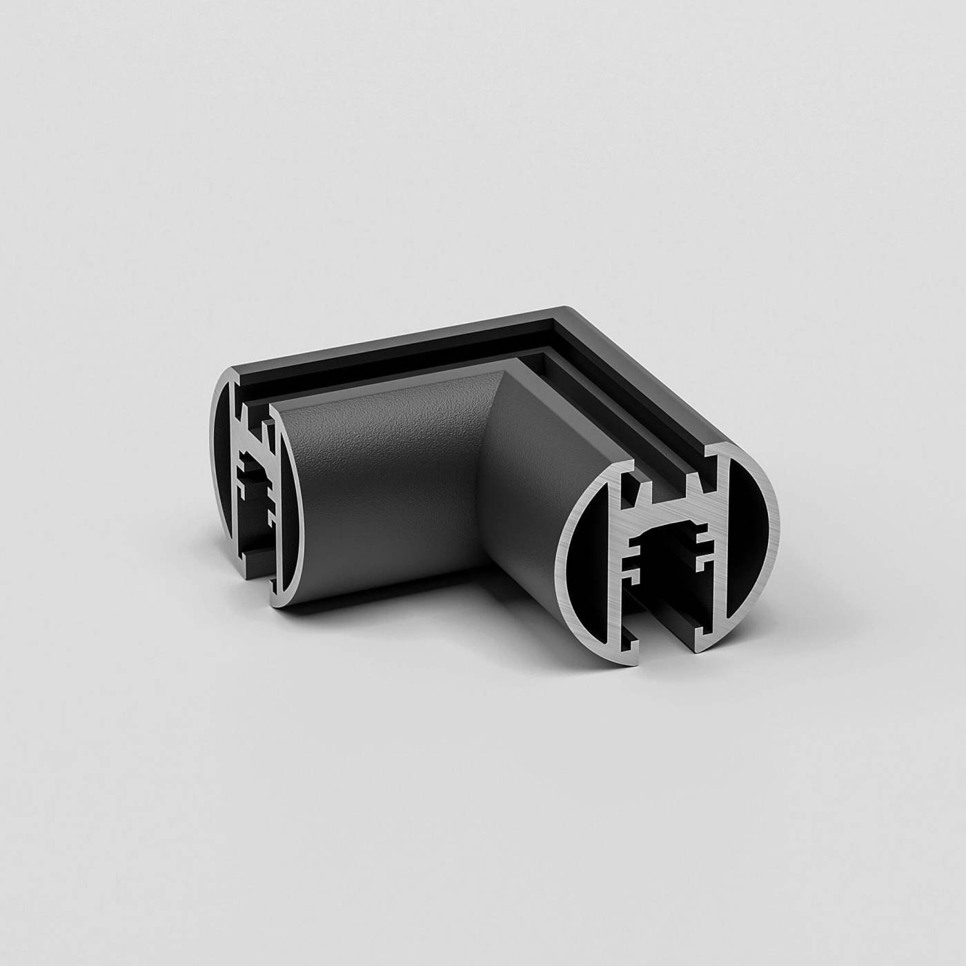 Коннектор для шинопровода Elektrostandard Mini Magnetic Mini Magnetic Коннектор угловой для накладного шинопровода Round (черный) 85215/00