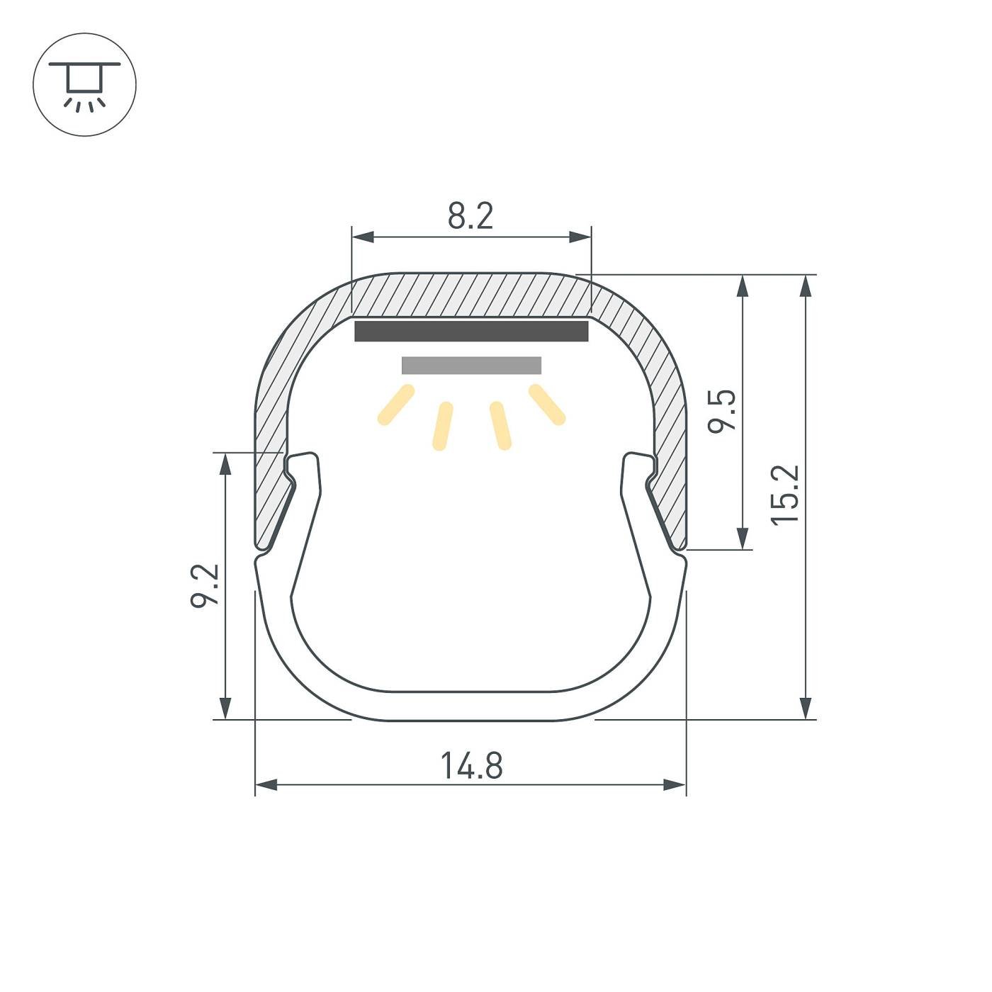 Профиль Arlight Line-D 061083