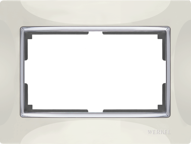 WL03-Frame-01-DBL-ivory / Рамка для двойной розетки (слоновая кость) Рамка Werkel Snabb WL03-Frame-01-DBL-ivory / Рамка для двойной розетки (слоновая кость)