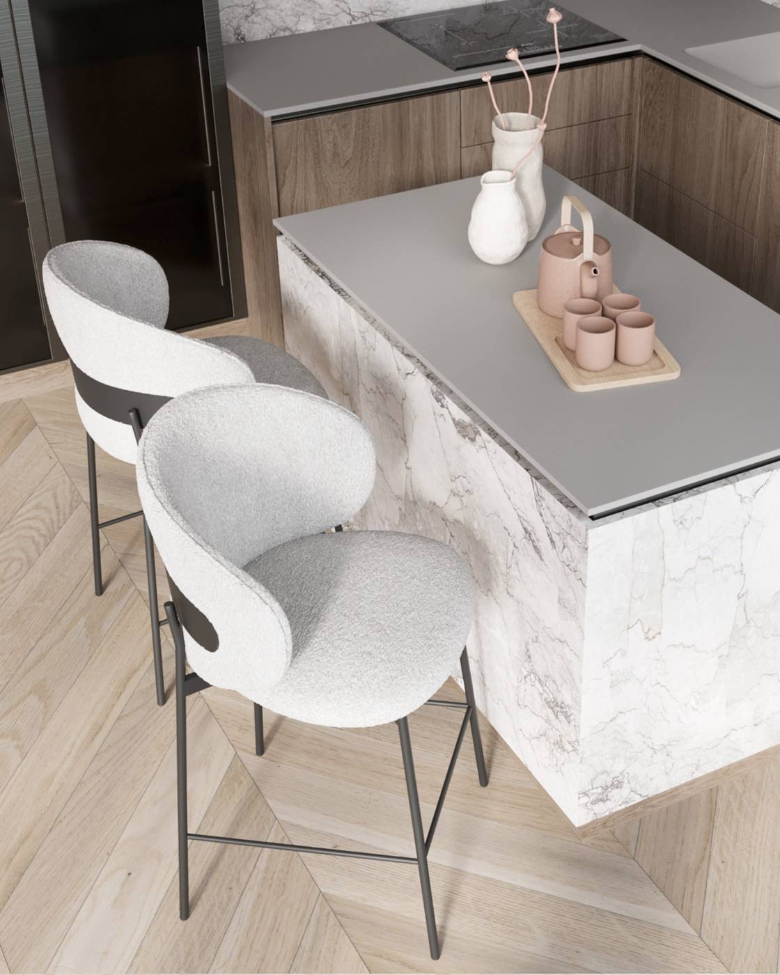 Полубарный стул Stool Group Блейз LV-109-S900-P-01