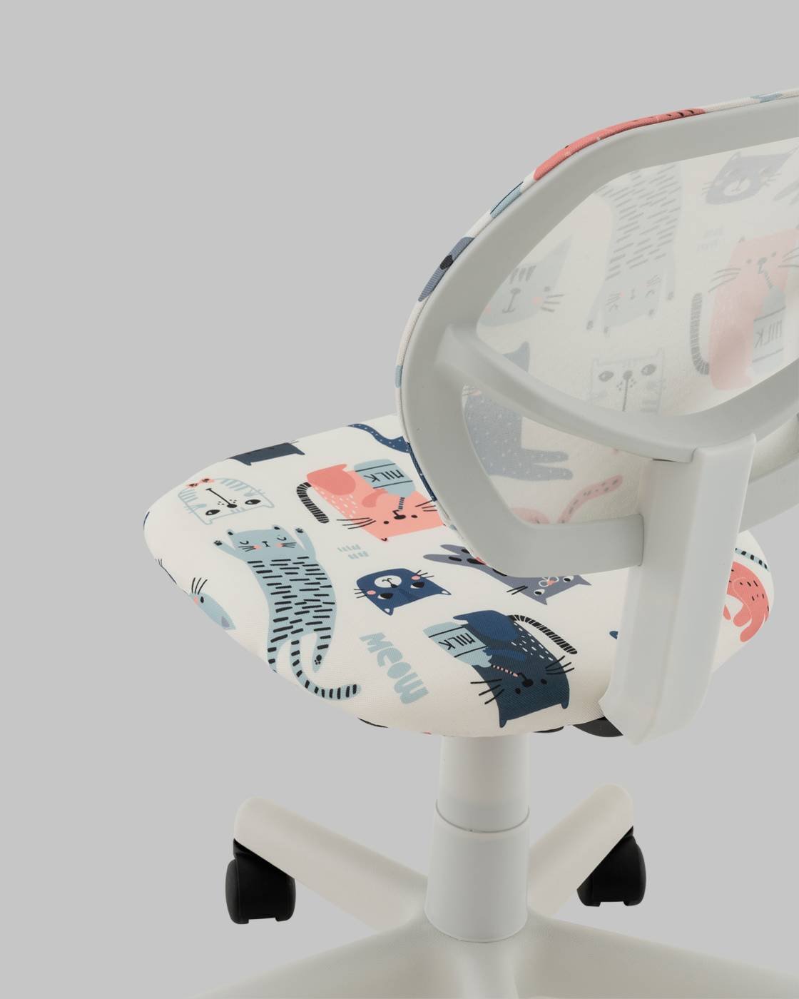 Компьютерное кресло Stool Group ЛОЛО 5256D-W Cats