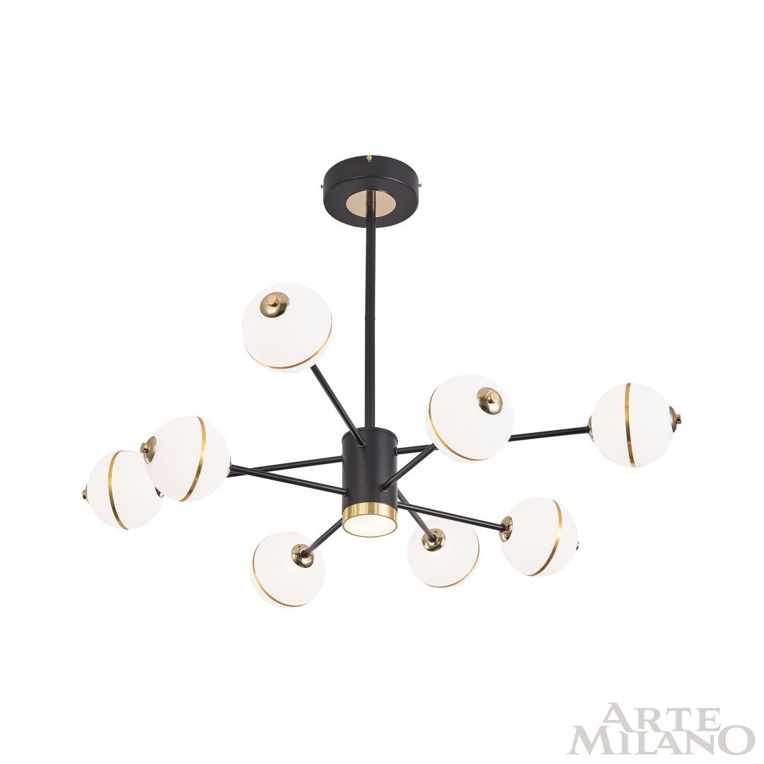 Люстра на штанге Arte Milano Ferrara72069 272069/8 BK