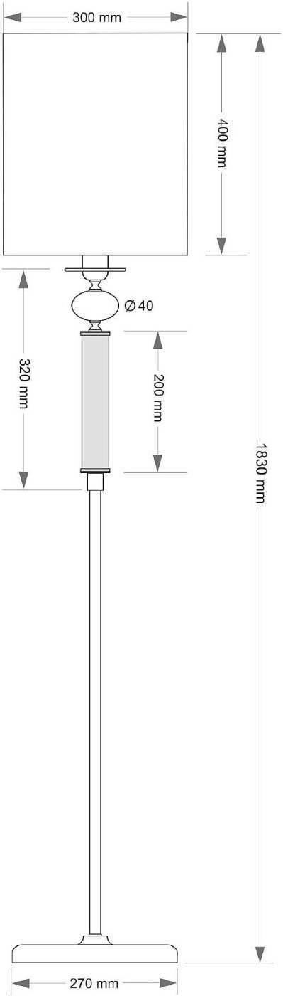 Торшер Kutek Lea LEA-LS-1(P/A)