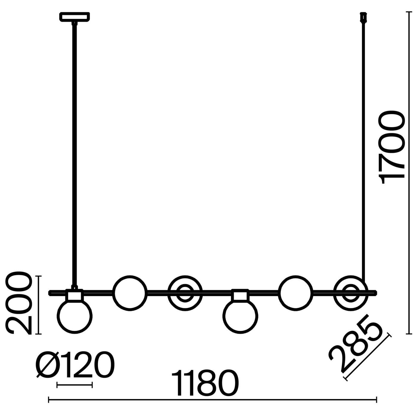 FR5232PL-06B Светильник подвесной Freya Gatsby FR5232PL-06B