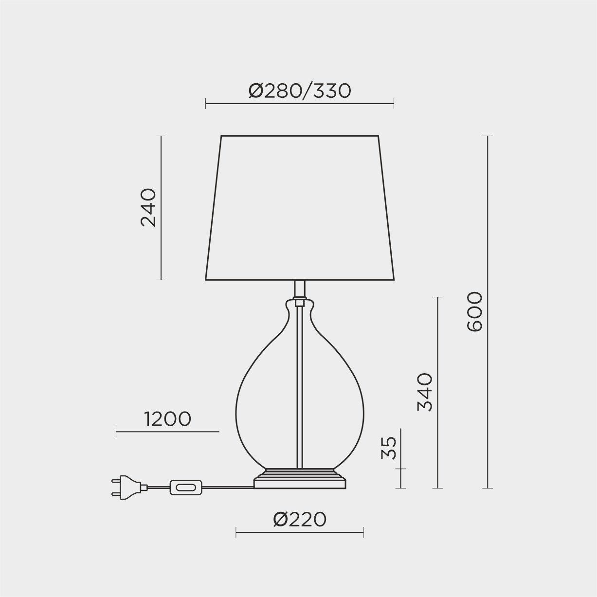 ML.6111.01TL BK Настольная лампа ML Modelux ML.6111.01TL BK