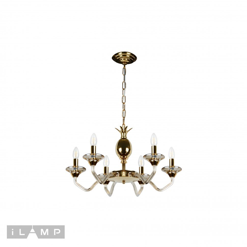 YT2049-6 GD+COG Люстра подвесная Flo iLamp YT2049-6 GD+COG