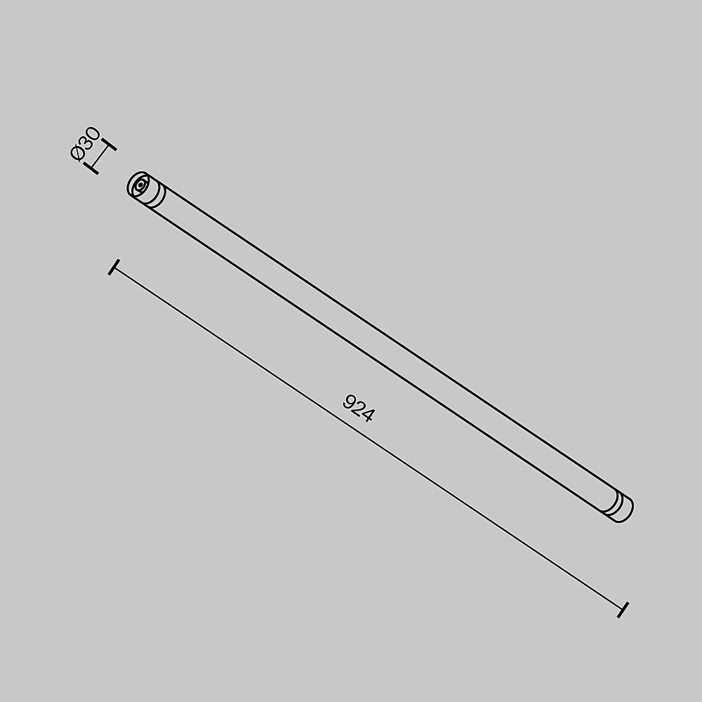 CA011-L900-B Соединитель для модульной системы Shelf 924мм Maytoni Accessories for system Shelf CA011-L900-B