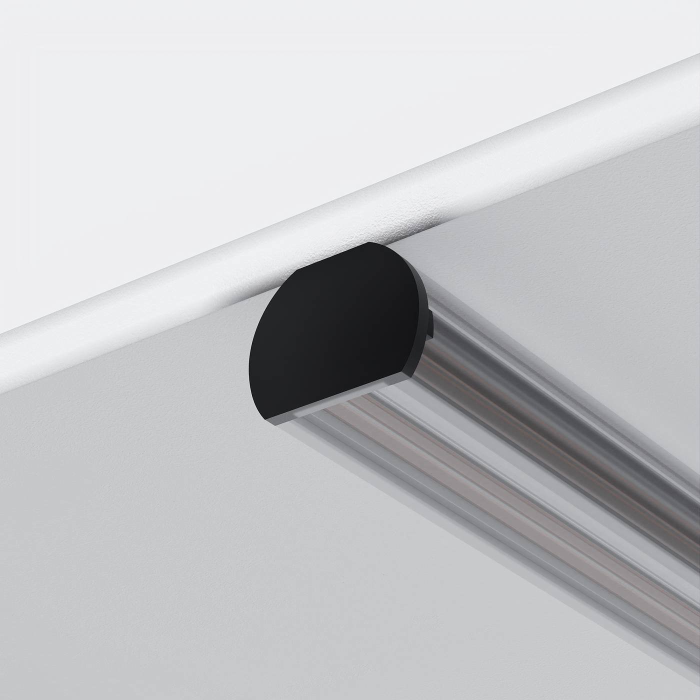 Заглушки для круглого низкопрофильного шинопровода Exility 2шт Maytoni Accessories for tracks Exility TRAM034EC-R-41B