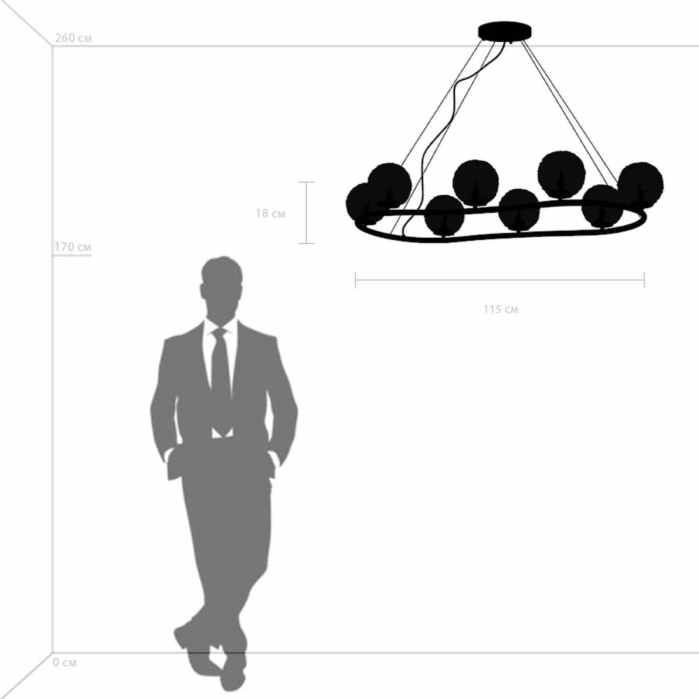 815283 Подвесная люстра Lightstar Bari 815283