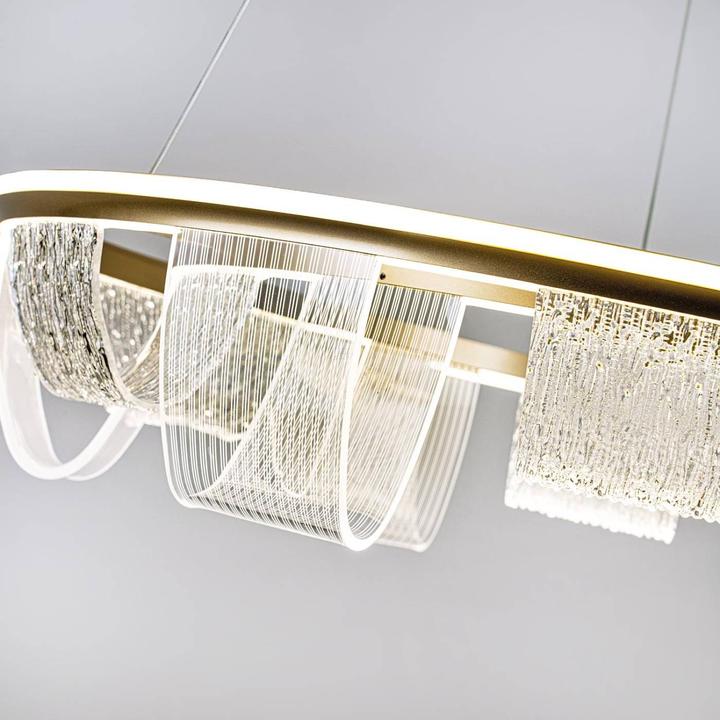L7706-800 GD Подвесная люстра L LED4U L7706-800 GD