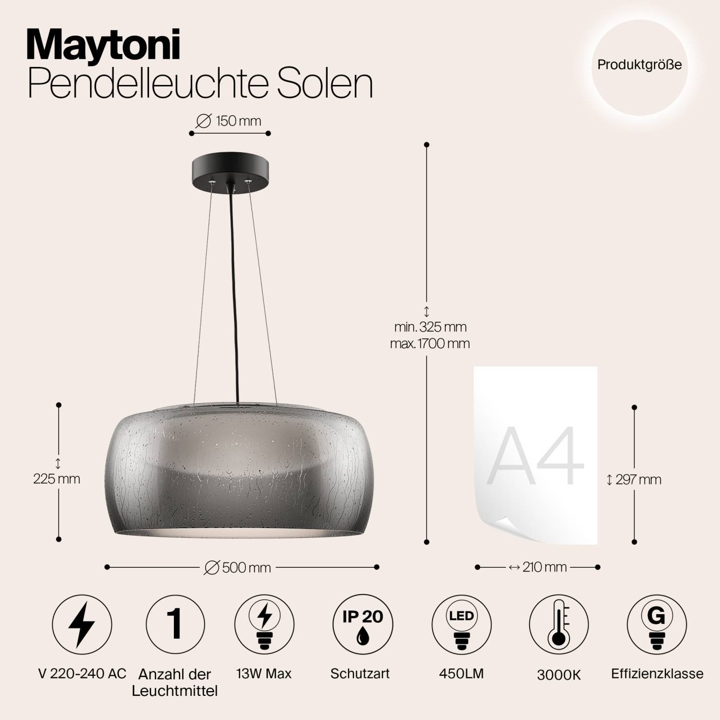 MOD073PL-L16B3K Подвесная люстра Maytoni Solen MOD073PL-L16B3K